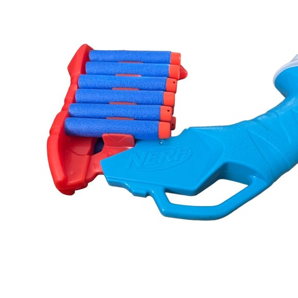 Nerf Dinosquad Tricerablast Dart Blaster Gun with Darts - Picture 3 of 6
